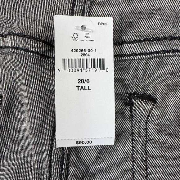 Banana Republic Factory Black Vintage Stretch Denim Low Rise Bootcut Jeans  28 T - Picture 12 of 14